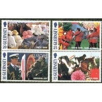 GUERNSEY -  Y 791/94 (1998)- TEMA EUROPA FESTAS NACIONAIS - SERIE 4 SELOS MINT