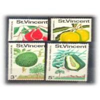 ST.VICENTE - Y 315/18(1972) FRUTAS REGIONAIS - SÉRIE 4 SELOS NOVOS SEM GOMA