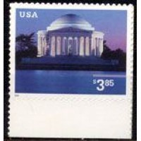 USA - Y-3364 - 2002 - MEMORIAL JEFFERSON - SELO AUTO-ADESIVO 